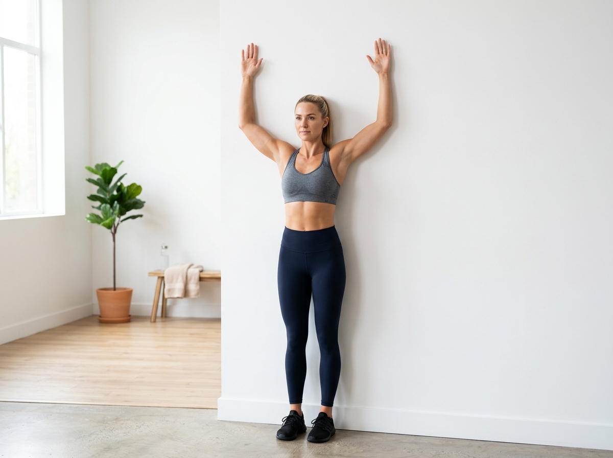 Clinical back pain images demonstration - WALL ANGELS POSTURAL RETRACTOR